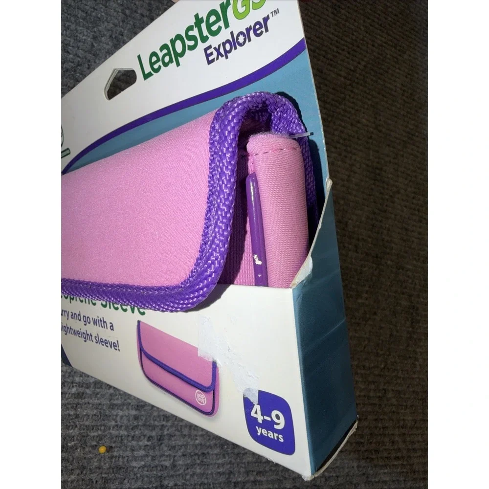 Leap Frog Leapster GS Explorer Pink Neoprene Sleeve 7.75 in X 4.50 NEW